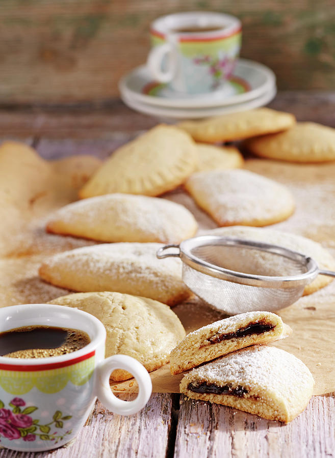 Cardamom Moons Filled With Plum Jam And Rum iceland Photograph by Teubner Foodfoto