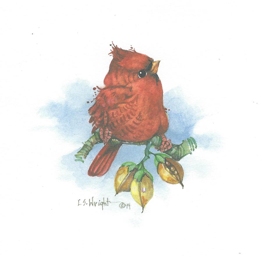 Cardinal Painting - Cardinal by Carolyn Shores Wright