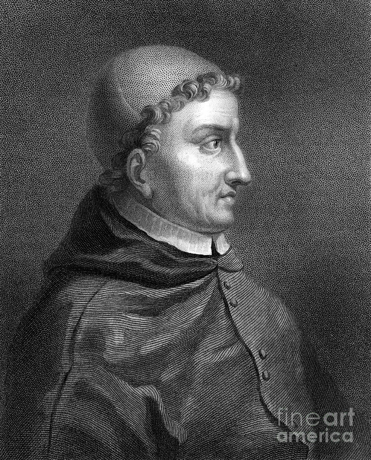 Cardinal Cisneros, Spanish Cardinal Drawing by Print Collector