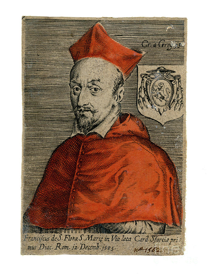 Cardinal Francesco Sforza, Italian Drawing by Print Collector