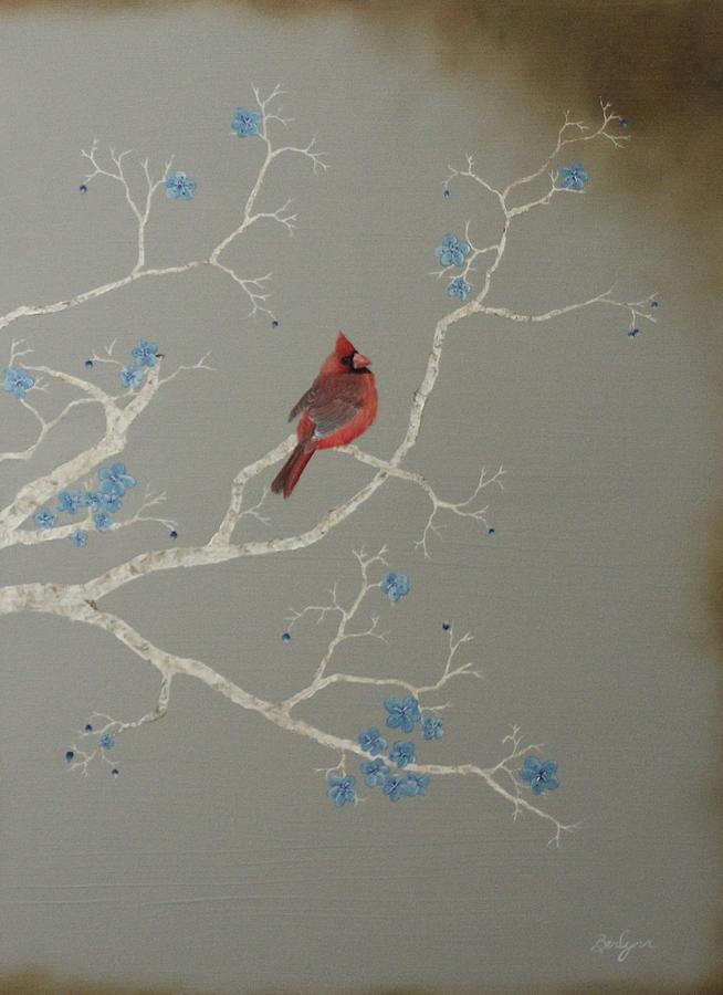 Cardinal Painting by Berlynn