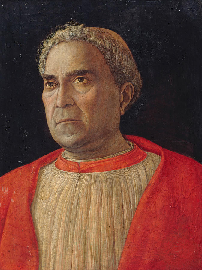 Cardinal Lodovico Trevisano Painting by Andrea Mantegna