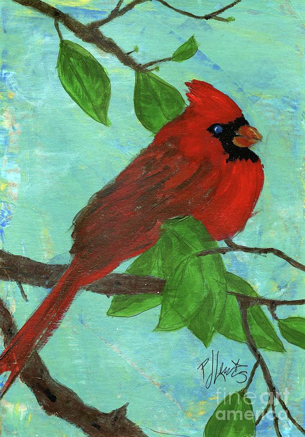 Cardinal Painting by PJ Lewis