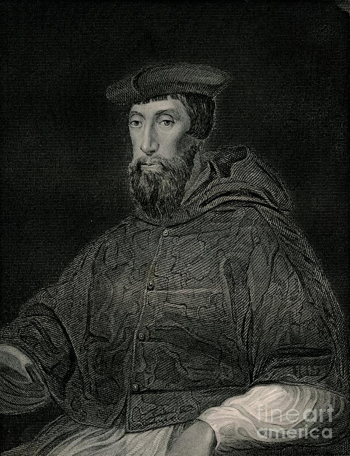 Cardinal Pole Drawing by Print Collector