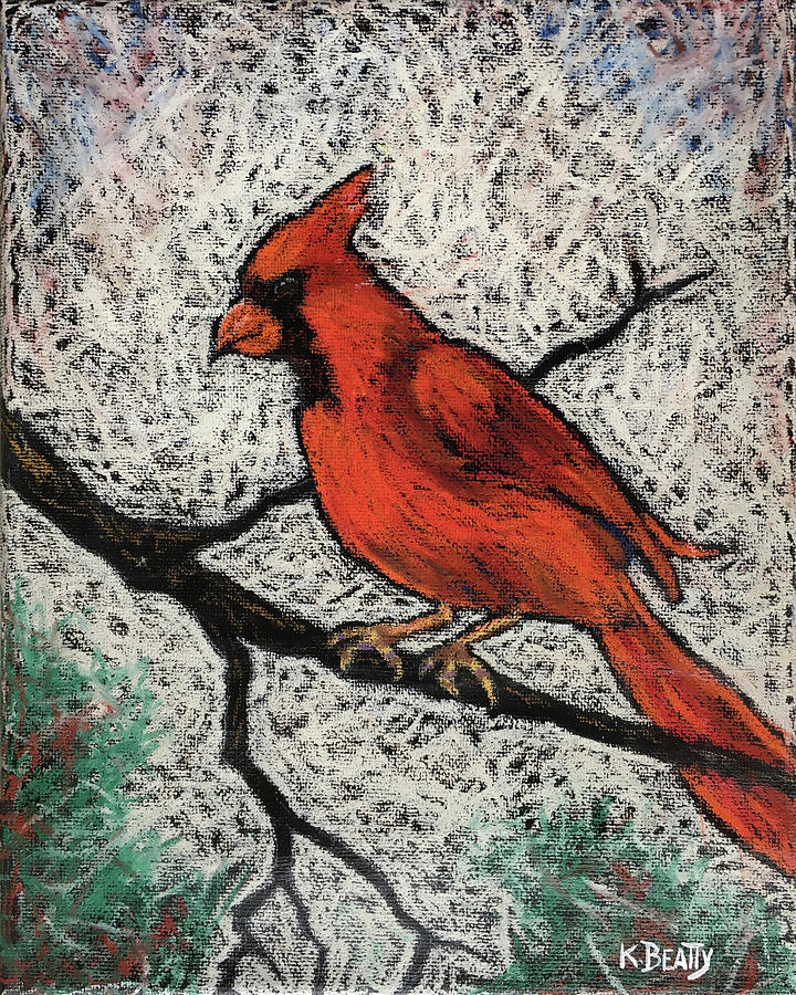 Cardinal Red Painting by Karla Beatty Cardinal Red Painting by Karla Beatty
