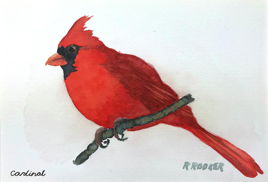 Cardinal Painting by Richard Rooker