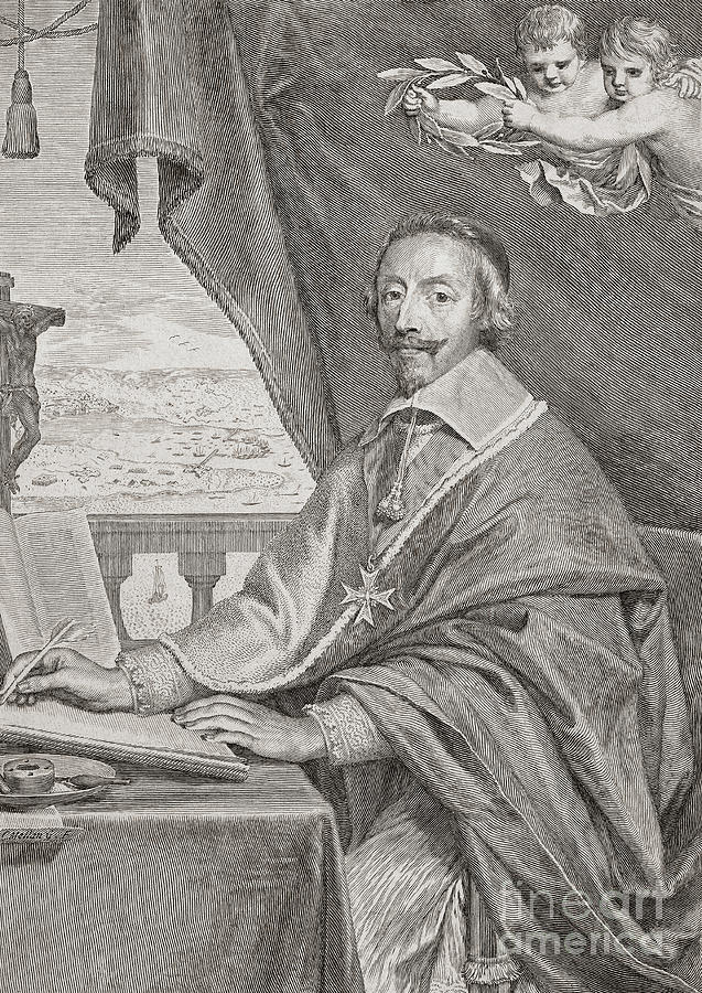 Cardinal Richelieu Painting by Ken Welsh