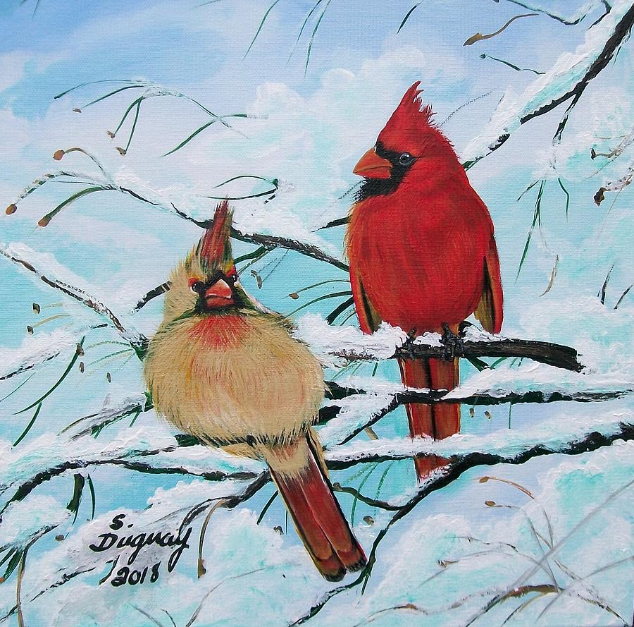 Cardinalis Painting by Sharon Duguay
