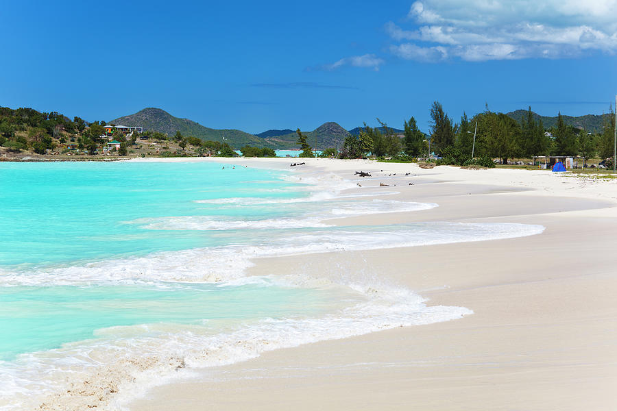 Caribbean Beach With Blue Sky Photograph by Michaelutech