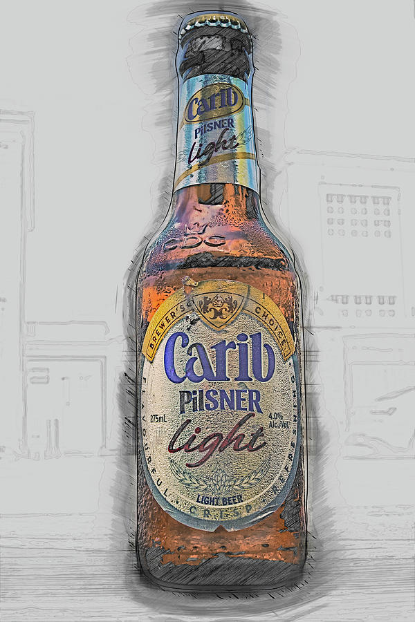 carib beer bottle