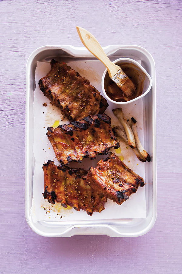 Caribbean Marinated Spare Ribs Photograph by Michael Wissing
