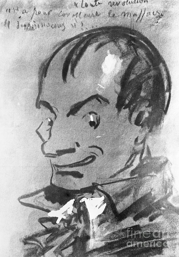 Caricature Of Charles Baudelaire Photograph by Bettmann