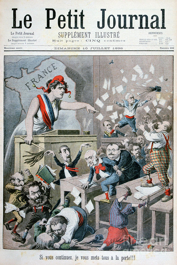 Caricature Of The Chamber Of Deputies Drawing by Print Collector
