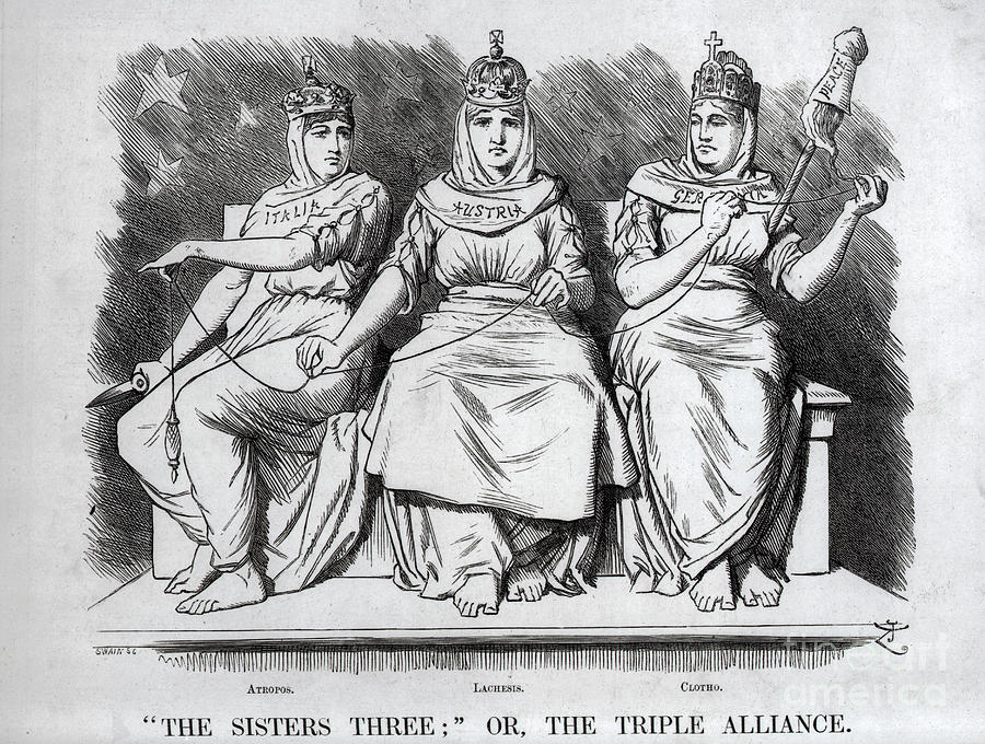 Caricature Of The Triple Alliance Photograph by Bettmann