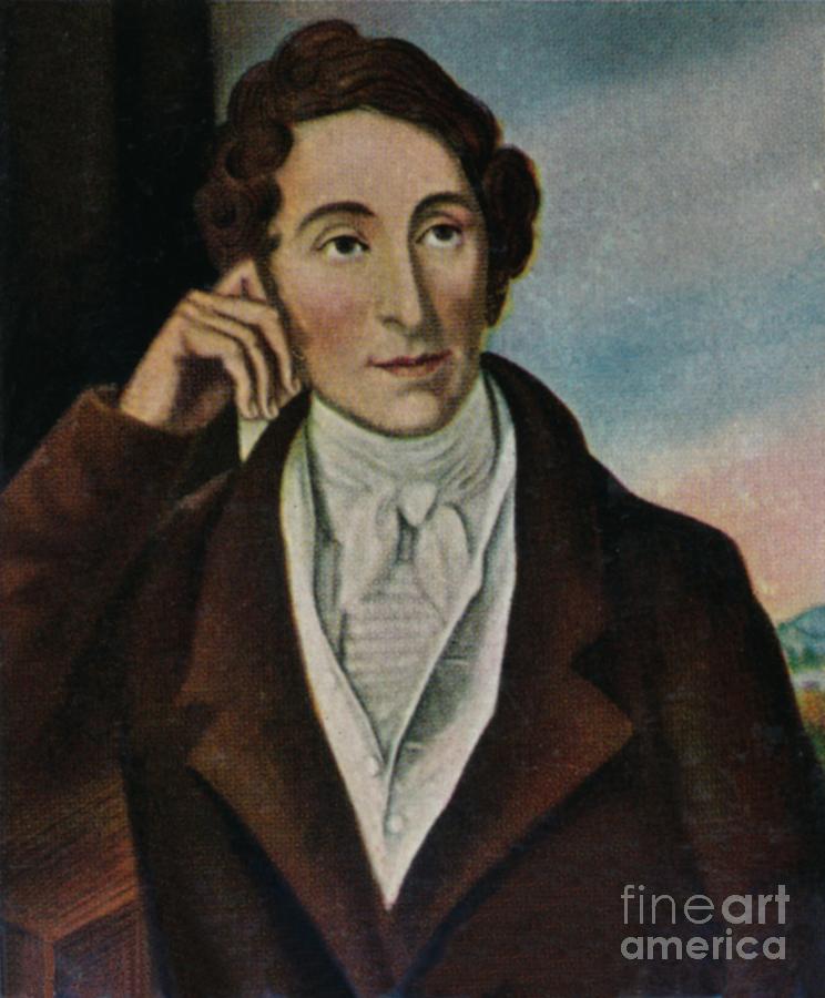 Carl Maria Von Weber 1786-1826 Drawing by Print Collector