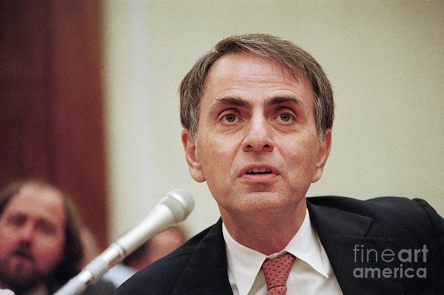 Carl Sagan Testifies At House Hearing Photograph by Bettmann