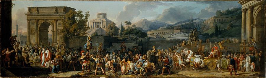 Carle Antoine Horace Vernet - The Triumph Of Aemilius Paulus 1789 Painting