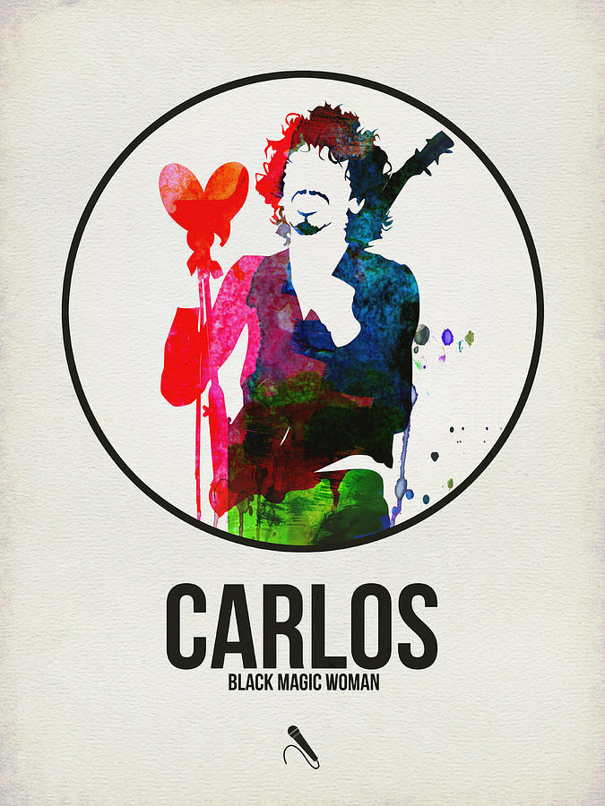 Carlos Santana Digital Art - Carlos Santana II by Naxart Studio