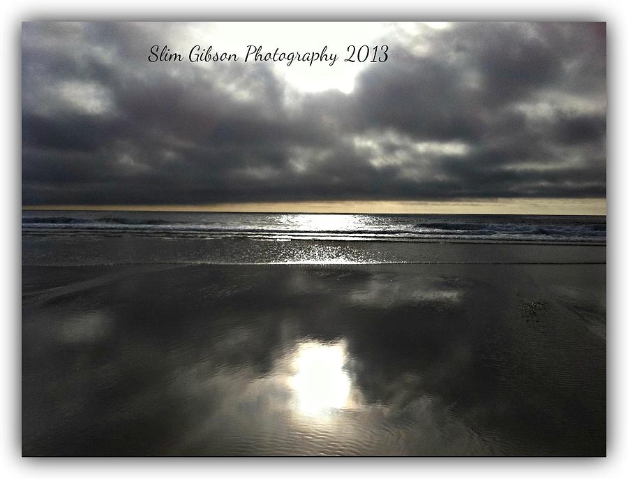 Carmel Beach Rain Storm Digital Art by Slim Gibson Fine Art America