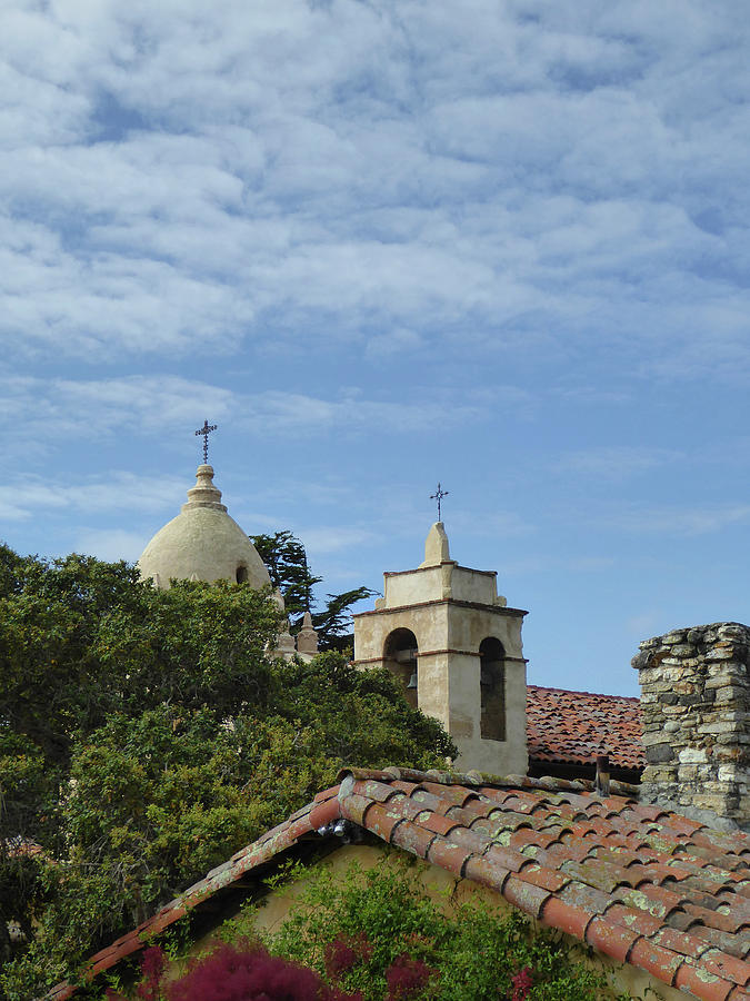 Carmel Mission Rooftops  Photograph by Gordon Beck