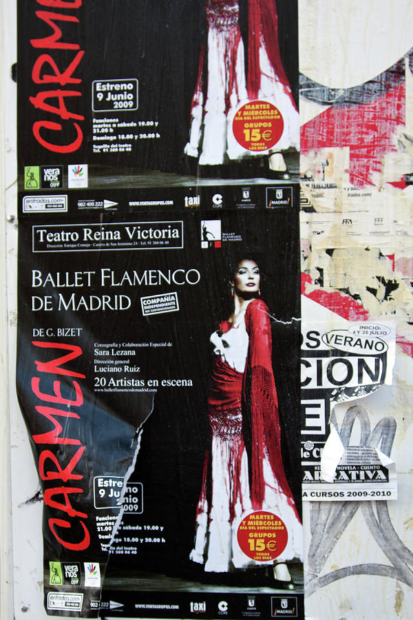 Carmen Ballet Flamenco De Madrid Poster by Tatiana Travelways Carmen Ballet Flamenco De Madrid Poster by Tatiana Travelways