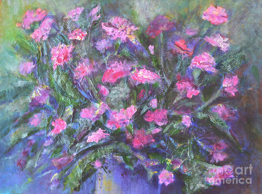 Carnations Painting by Claire Bull