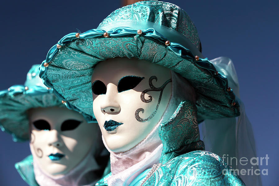 Carnival Blues in Venezia Photograph by John Rizzuto