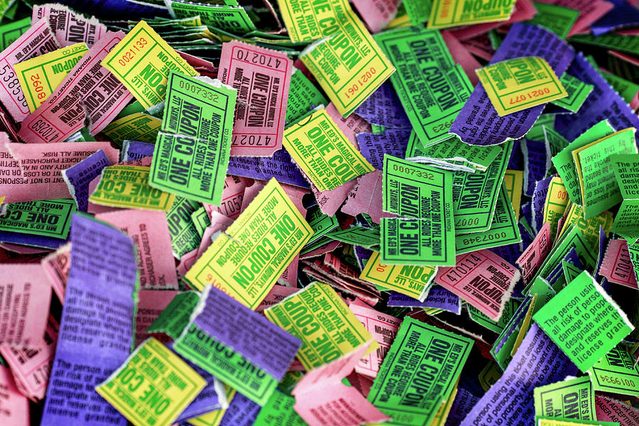 Carnival Ride Tickets Photograph by Todd Klassy