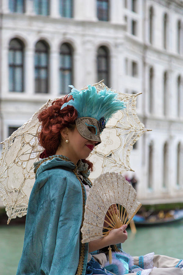 Carnival Scene - Venice Photograph by Georgia Fowler