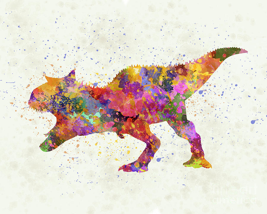 Carnotaurus dinosaur in watercolor by Pablo Romero Carnotaurus dinosaur in watercolor by Pablo Romero