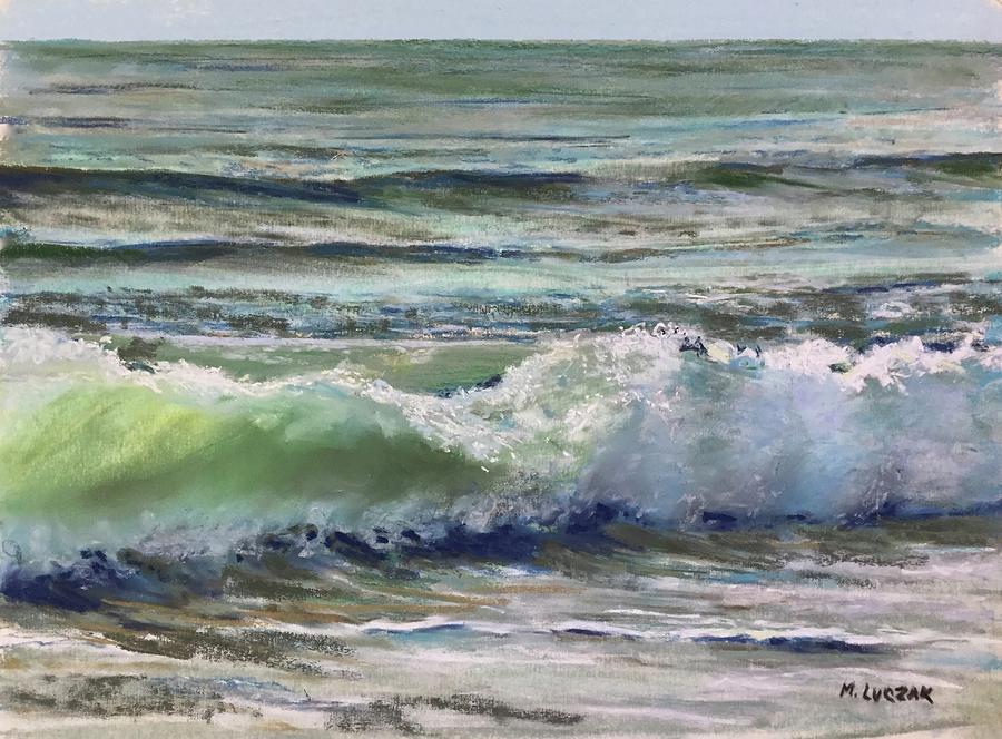 Carolina Beach - Summer Pastel By Mark Luczak - Fine Art America