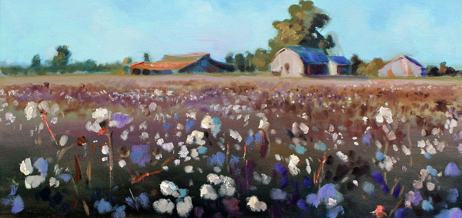 Carolina Cotton I Painting by Susan Bradbury
