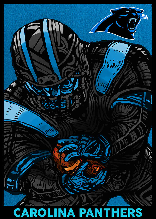 Carolina Panthers, Car, NFL, Black Panther Fan Art - DIGITAL PRINT