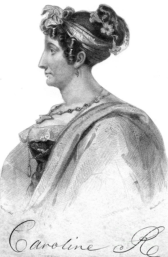 Caroline Of Brunswick, Queen Consort Drawing by Print Collector
