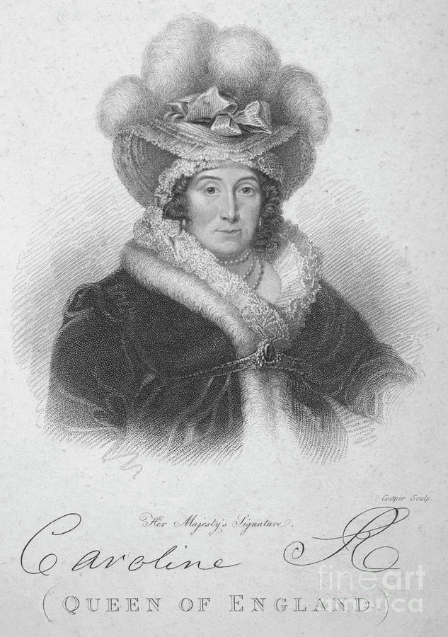 Caroline Queen Of England Drawing by Print Collector