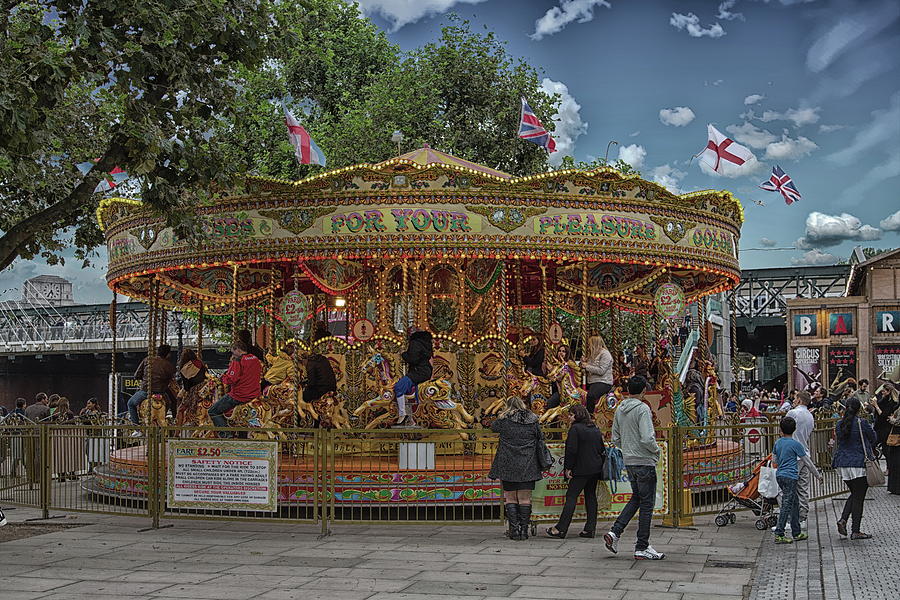 Carousel in London Photograph by Darryl Brooks