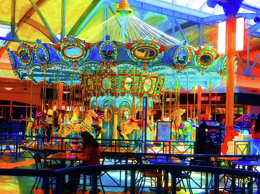 Carousel in the mall Photograph by CHAZ Daugherty