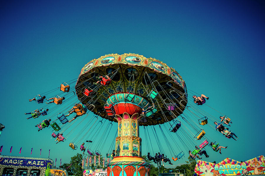 Carousel Swings Photograph by Don Johnston - Fine Art America