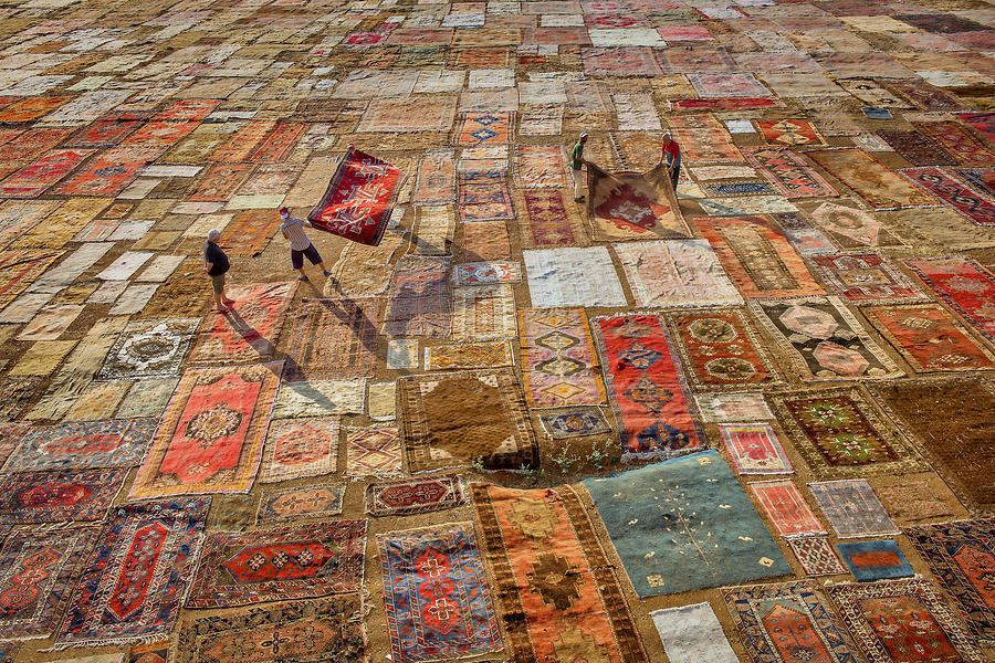 Documentary Photograph - Carpet Field by Mehmet Aslan
