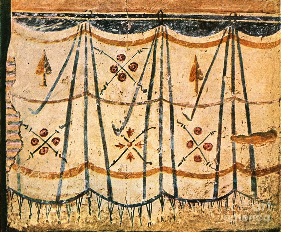 Carpet Frieze From Chamber E Drawing by Print Collector