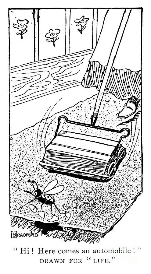 Carpet Sweeper, C1900s Drawing by Print Collector