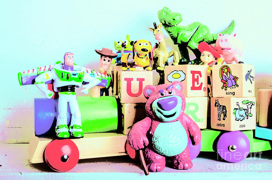 Carriage Of Cartoon Characters Photograph