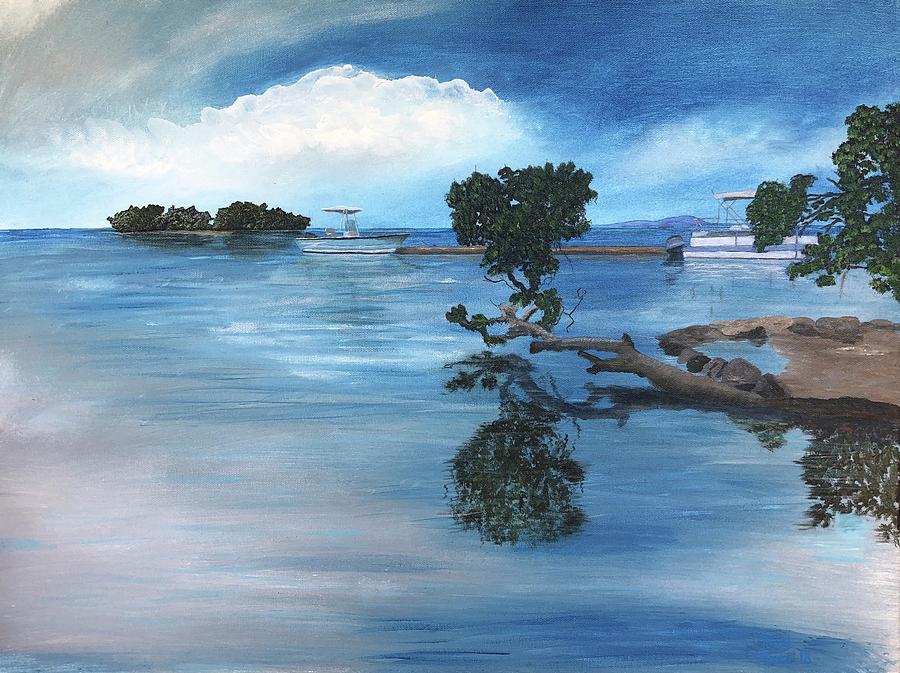 Caribbean Calm Painting by Tony Rodriguez