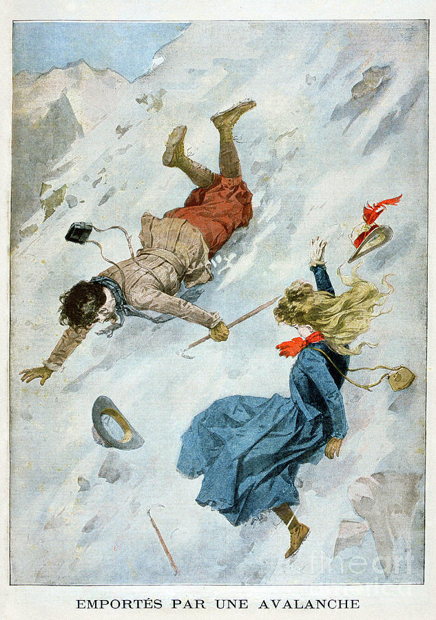 Carried By An Avalanche, 1901 Drawing by Print Collector