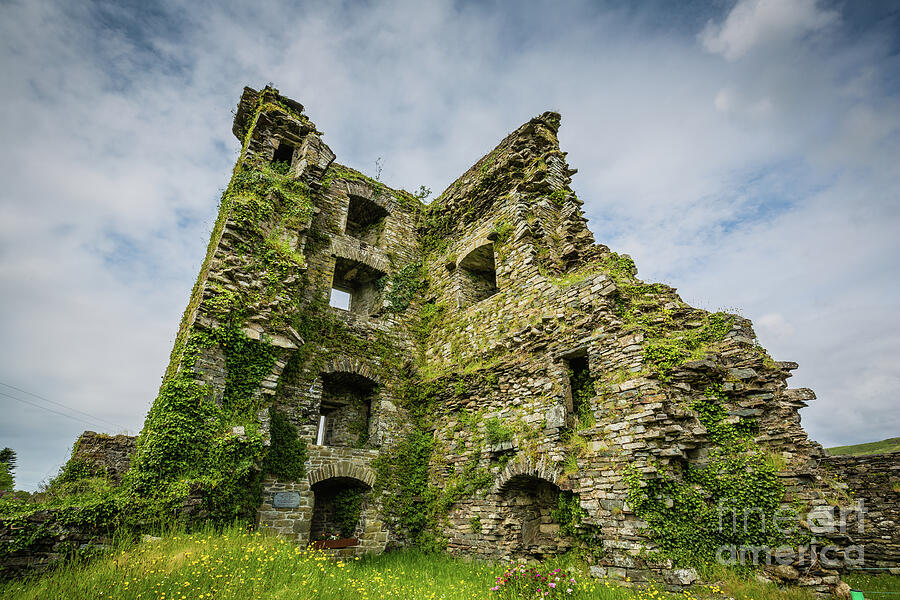 Ruins Photograph - Carriganas Castle Ruins by Eva Lechner