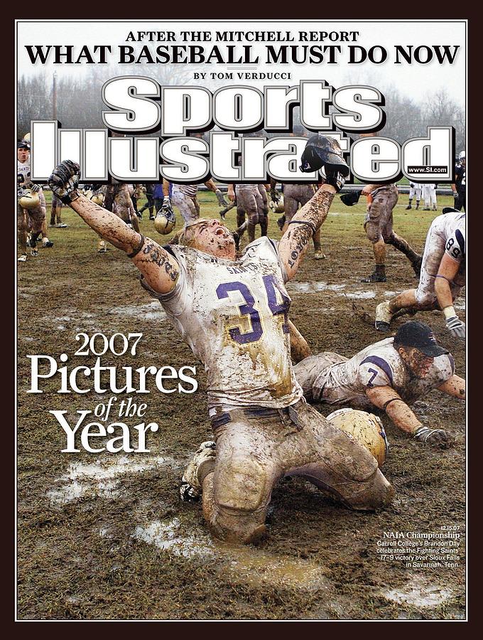 Carroll College Brandon Day, 2007 Naia National Football Sports Illustrated Cover Photograph by Sports Illustrated