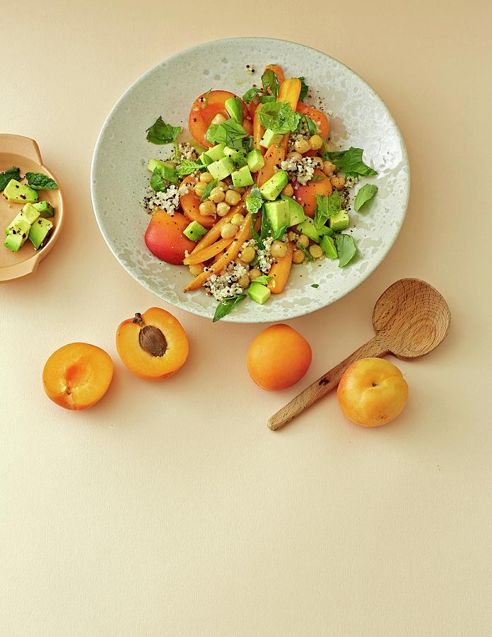 Carrot And Chickpea Salad With Apricots Photograph by Jalag / Julia Hoersch