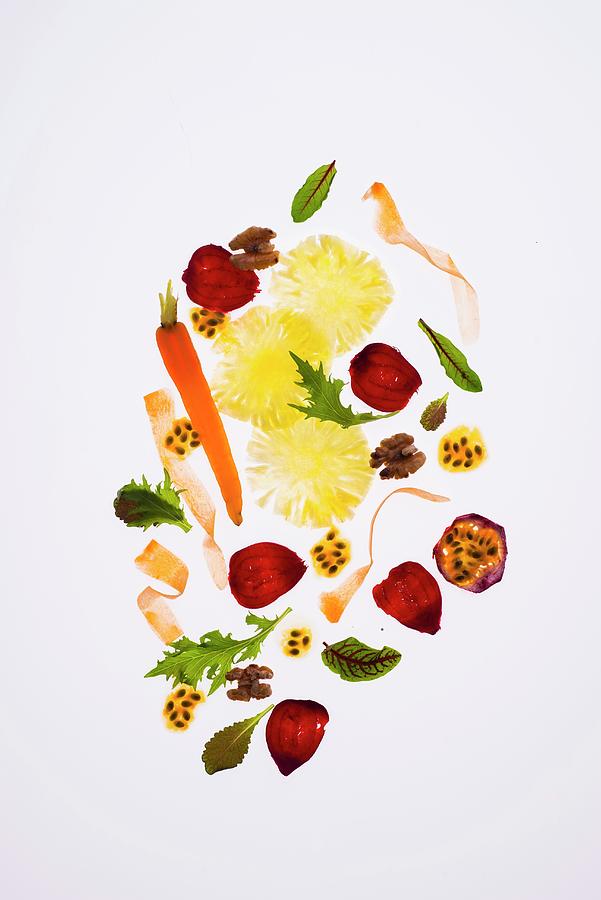 Carrot, Beetroot And Pineapple Salad Photograph by Great Stock!