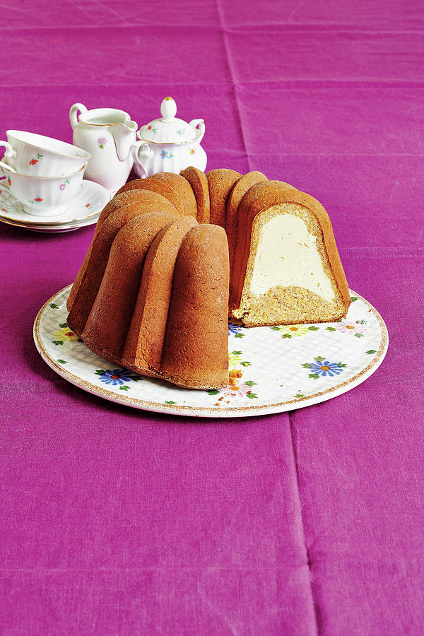 Carrot Bundt Cake With A Cheesecake Filling Photograph by Tre Torri
