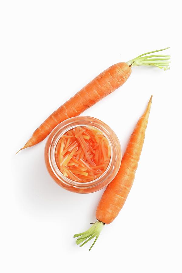Carrot Salad In A Jar Photograph by Petr Gross